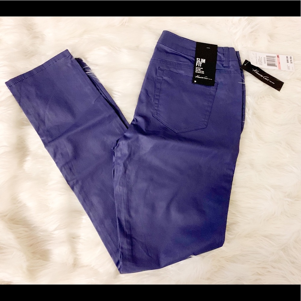 NWT Kenneth Cole Slim Fit Wax Coated Jean